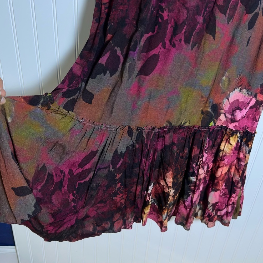 Soft Surroundings Dress Natural Romance Floral Maxi Size Large NWT Casual - Picture 12 of 13